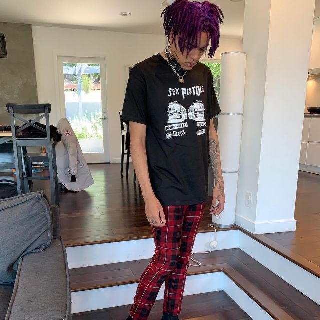 Lil peep store plaid pants