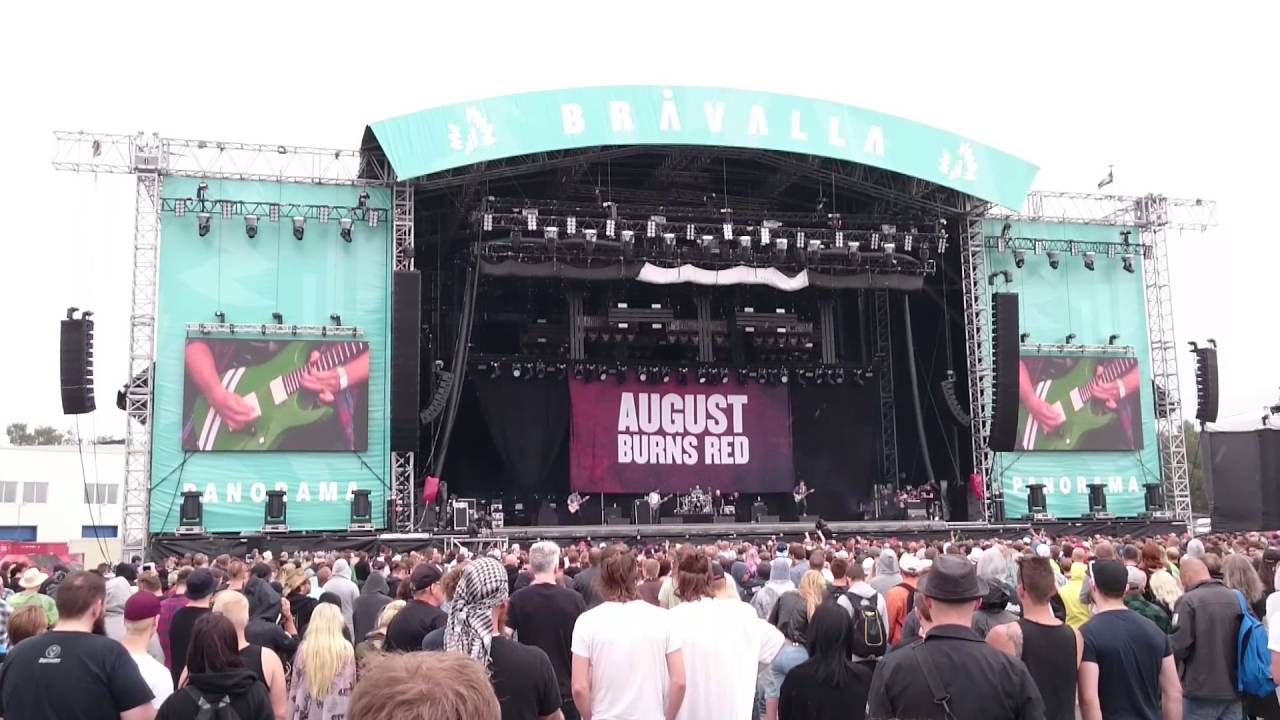 August Burns Red Live Bråvalla Festival Norrköping Sweden 30/6 2016