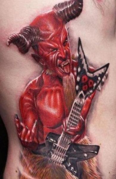 Основные значения татуировки Гитара