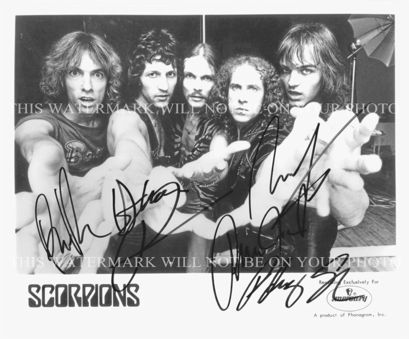 эмоции и ностальгия через авторграфы участников scorpions
